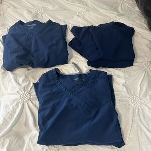 Navy scrubs bundle